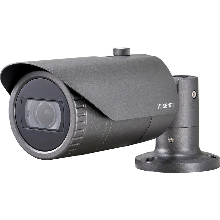 Wisenet QNO-6082R1 2 Megapixel HD Network Camera - Color - Bullet - Dark Gray