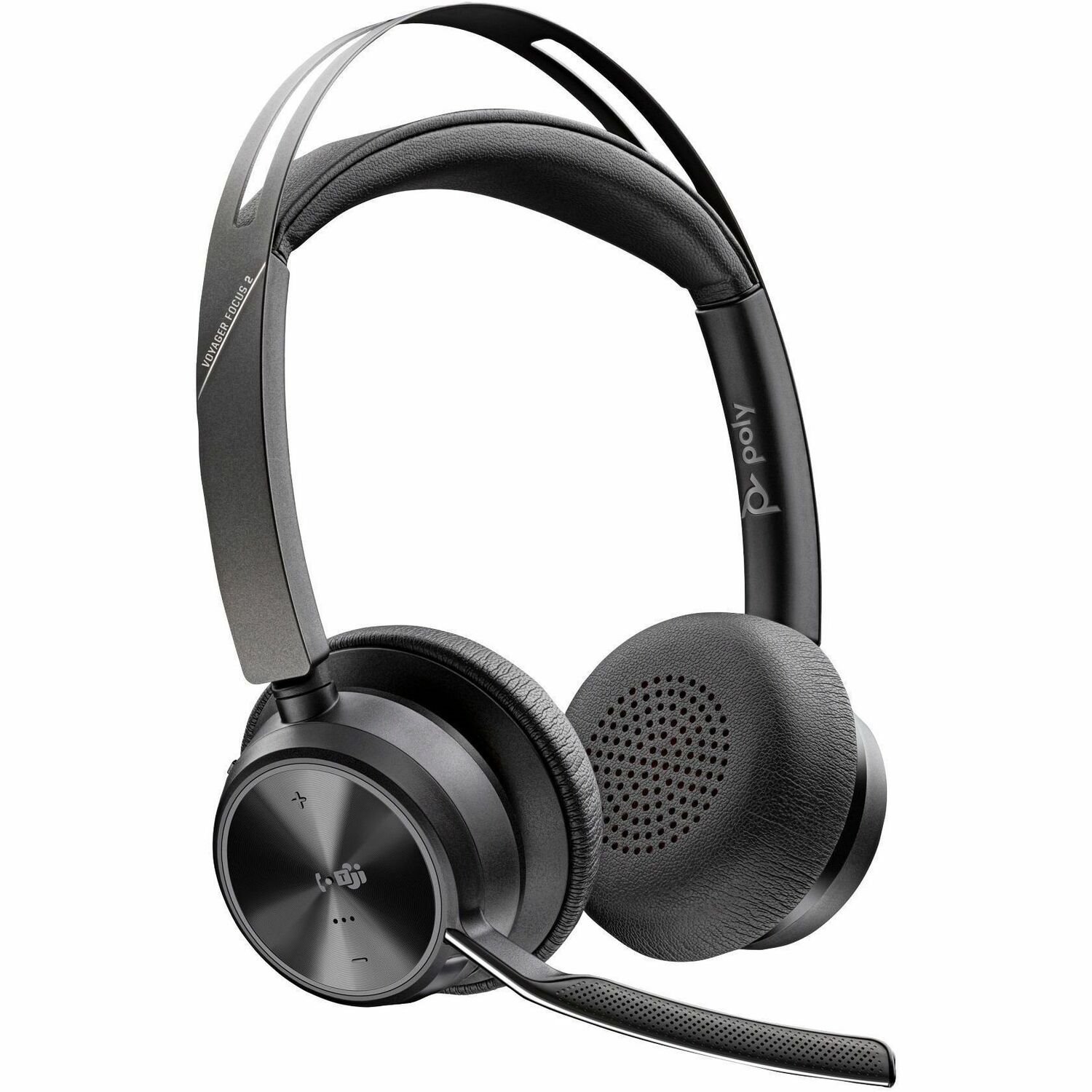 Poly Voyager Focus 2 Wireless Over-the-head, On-ear Stereo Headset - Black
