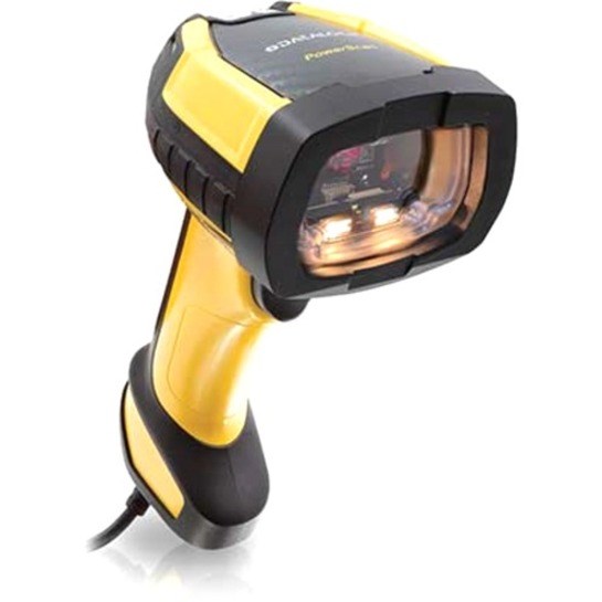 Datalogic PowerScan PM9600-SR Industrial, Warehouse, Logistics, Inventory Handheld Barcode Scanner Kit - Wireless Connectivity - Black, Yellow