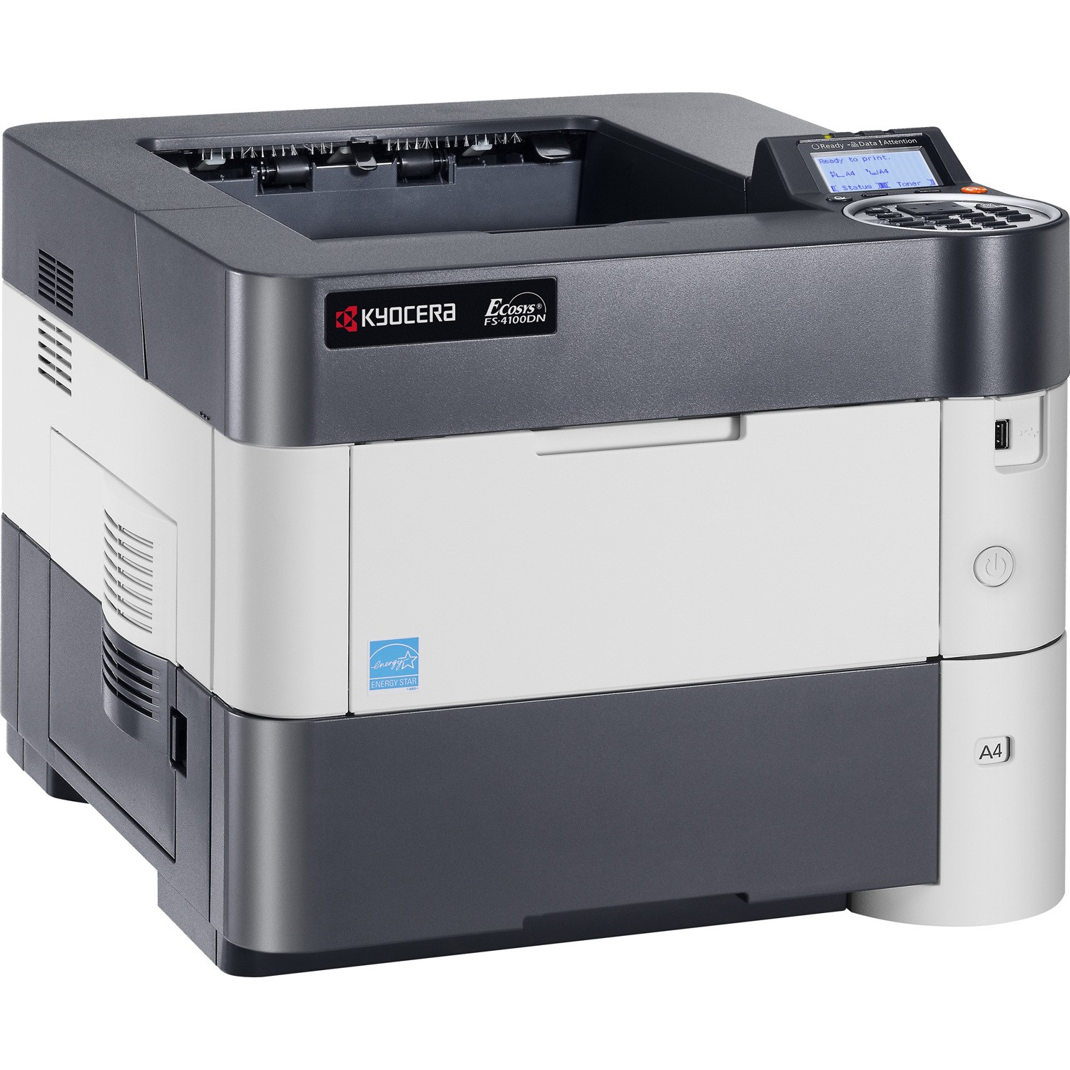 Kyocera Ecosys FS FS-4100DN Desktop Laser Printer - Monochrome