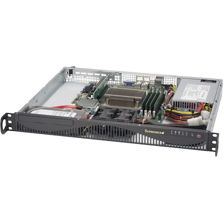 Supermicro SuperServer 5019S-ML Server Barebone System - 1U Rack-mountable - Socket H4 LGA-1151 - 1 x Processor Support