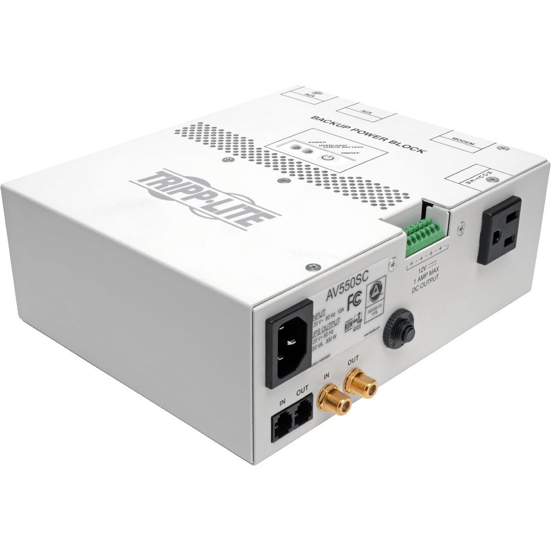 Tripp Lite by Eaton 550VA Audio/Video Backup Power Block - Exclusive UPS Protection for Structured Wiring Enclosure