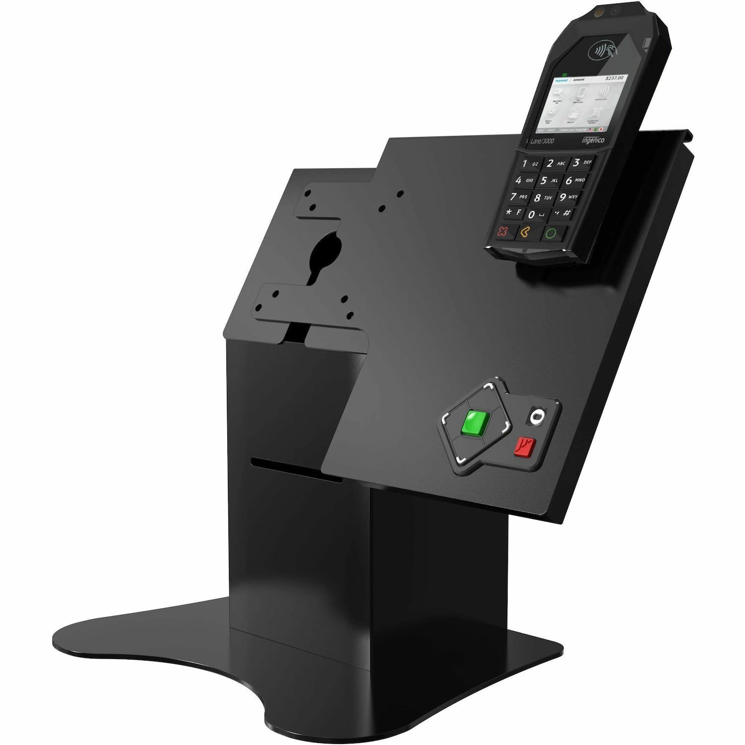 CTA Digital Desk Mount for Printer, Receipt Printer, Card Reader, Monitor, Tablet - Landscape/Portrait