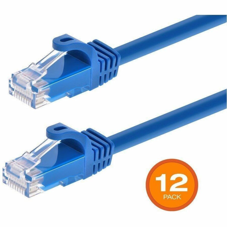 Monoprice Flexboot Cat6 Ethernet Patch Cable - Snagless RJ45_ 550MHZ_ Utp_ Pure