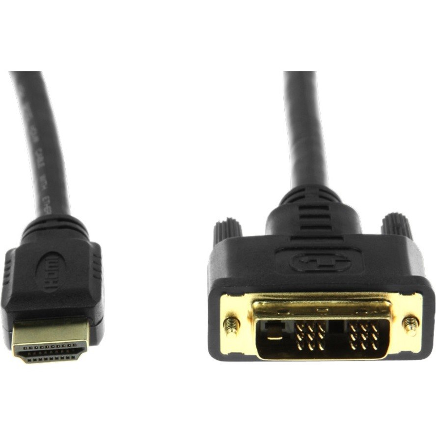 Rocstor Premium HDMI to DVI-D Cable - M/M - 6 ft - 1 x DVI-D Male - 1 x Male HDMI