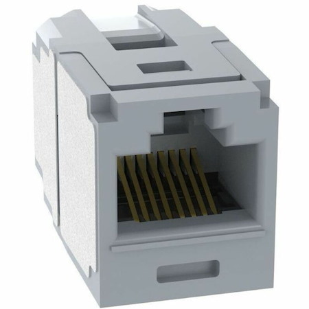 PanNet Mini-Com UTP RJ45 Cat 6A Coupler Module, Int'l Gray