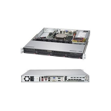 Supermicro SuperServer 5019C-MHN2 Server Barebone System - 1U Rack-mountable - Socket H4 LGA-1151 - 1 x Processor Support