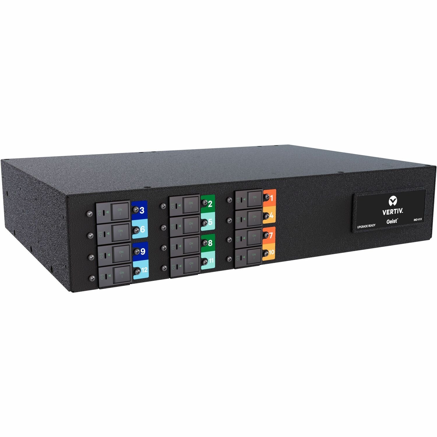 Vertiv PowerIT VP1U62A1 Basic High Density rPDU, Horizontal, Three Phase, 24 Combination C13/C19 Outlets, 60/63A, 240/415V WYE, 2U
