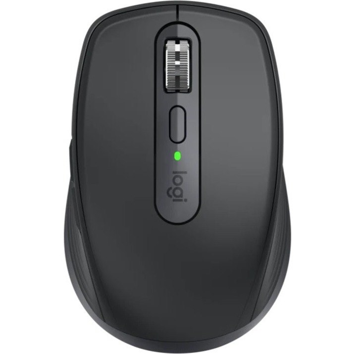 Logitech MX Anywhere 3 Mouse - Bluetooth/Radio Frequency - USB - Darkfield - 6 Button(s) - Graphite