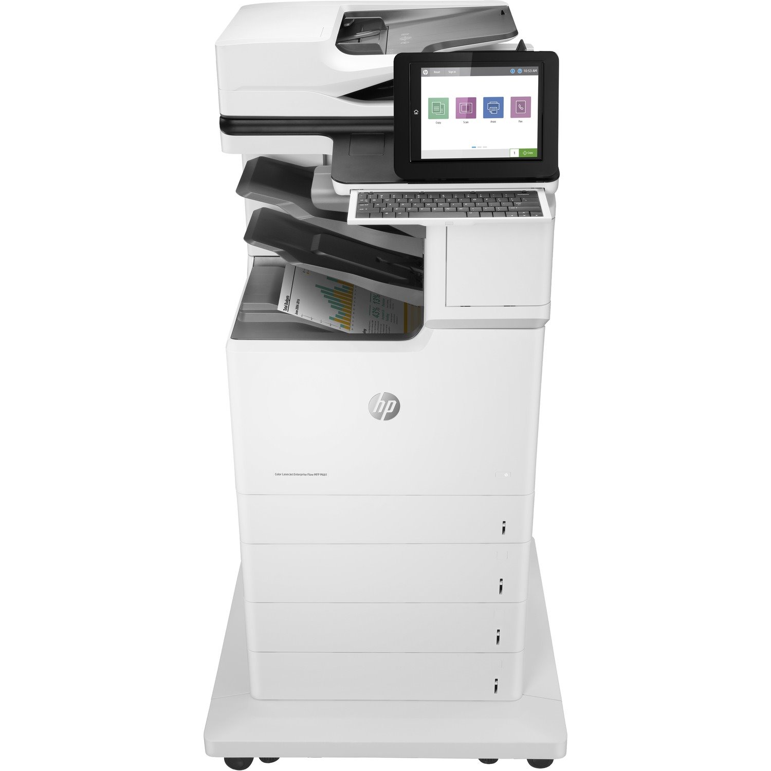 HP LaserJet M681z Laser Multifunction Printer - Colour