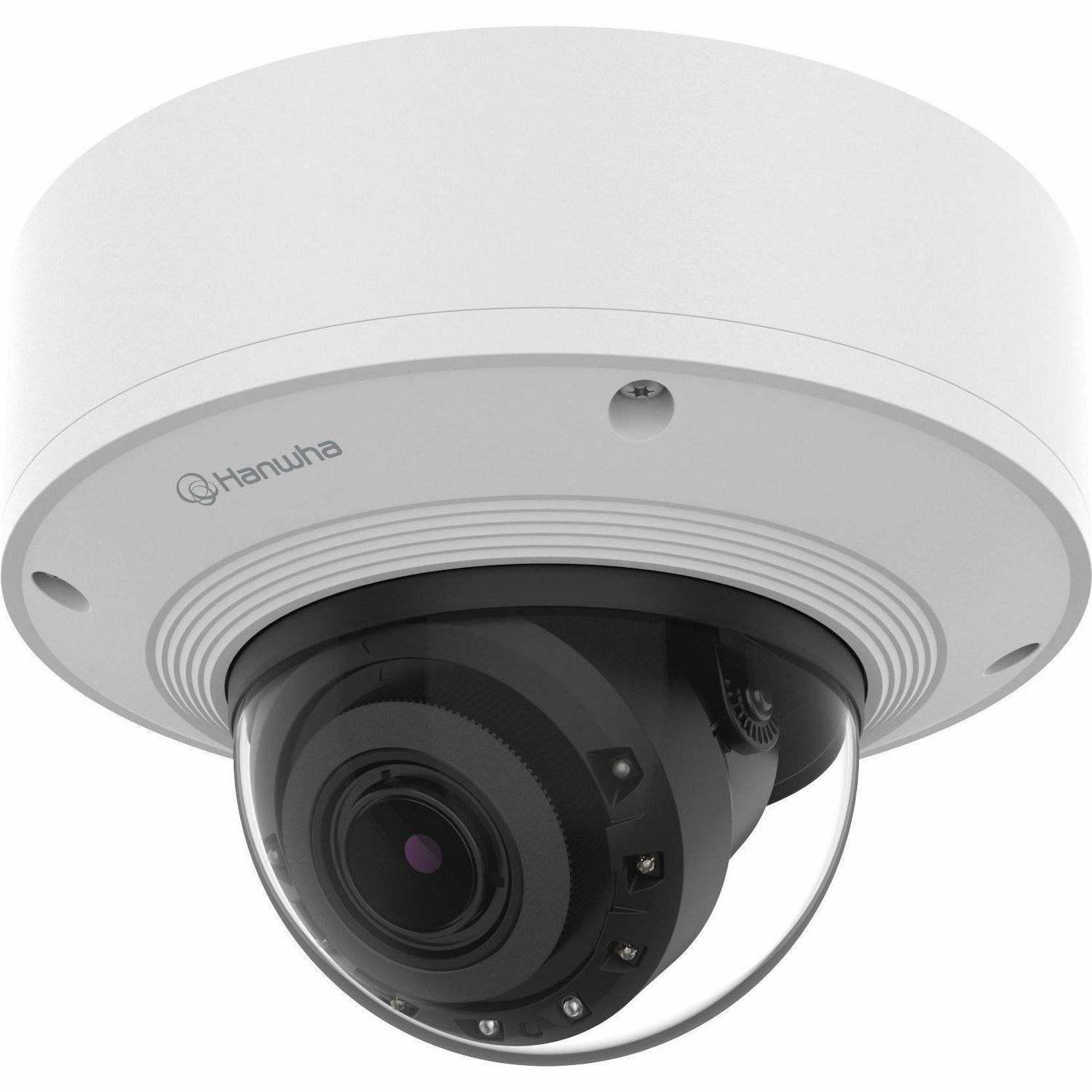 Hanwha PNV-A6081R-E2T 2 Megapixel Outdoor Full HD Network Camera - Color - Dome - White, Silver