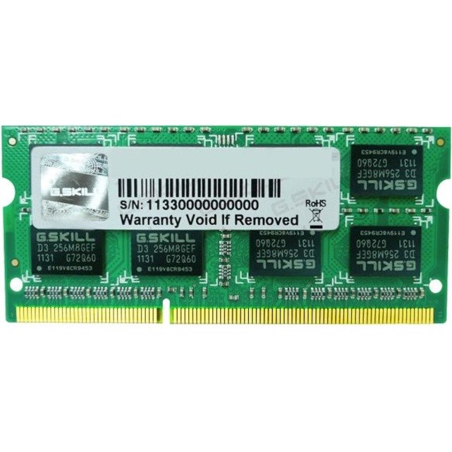 G.SKILL F3-12800CL11S-4GBSQ RAM Module for Desktop PC - 4 GB (1 x 4GB) - DDR3-1600/PC3-12800 DDR3 SDRAM - 1600 MHz - CL11 - 1.50 V