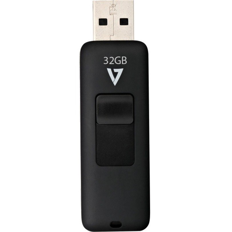 V7 VF232GAR32GB USB 2.0 Flash Drive - With Retractable USB connector