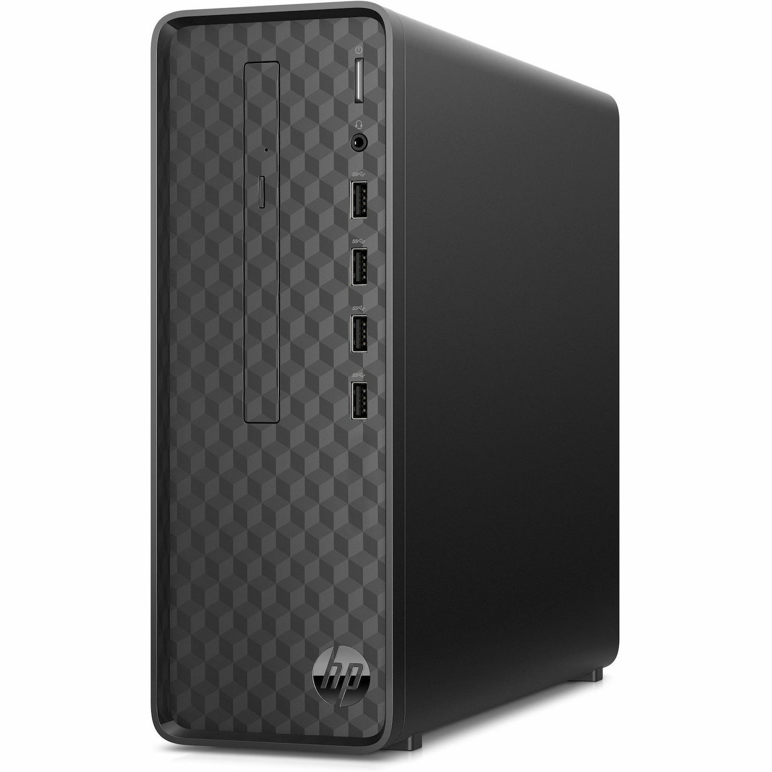 HP Slim S01-pF2000i S01-pF2003na Desktop Computer - Intel Core i3 12th Gen i3-12100 - 8 GB - 256 GB SSD - Tower - Dark Black