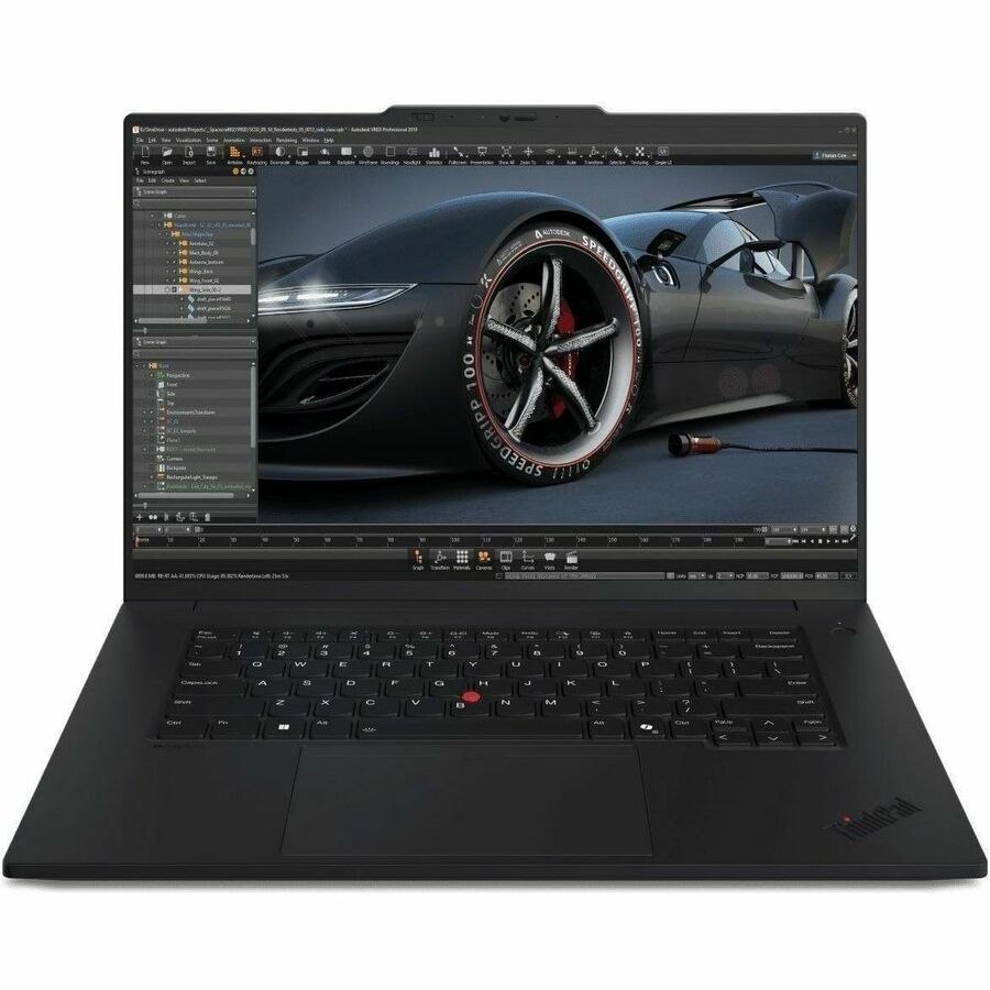 Lenovo ThinkPad P1 Gen 7 21KV0011US 16" Mobile Workstation - WQXGA - Intel Core Ultra 7 155H - 16 GB - 512 GB SSD - English (US) Keyboard - Black