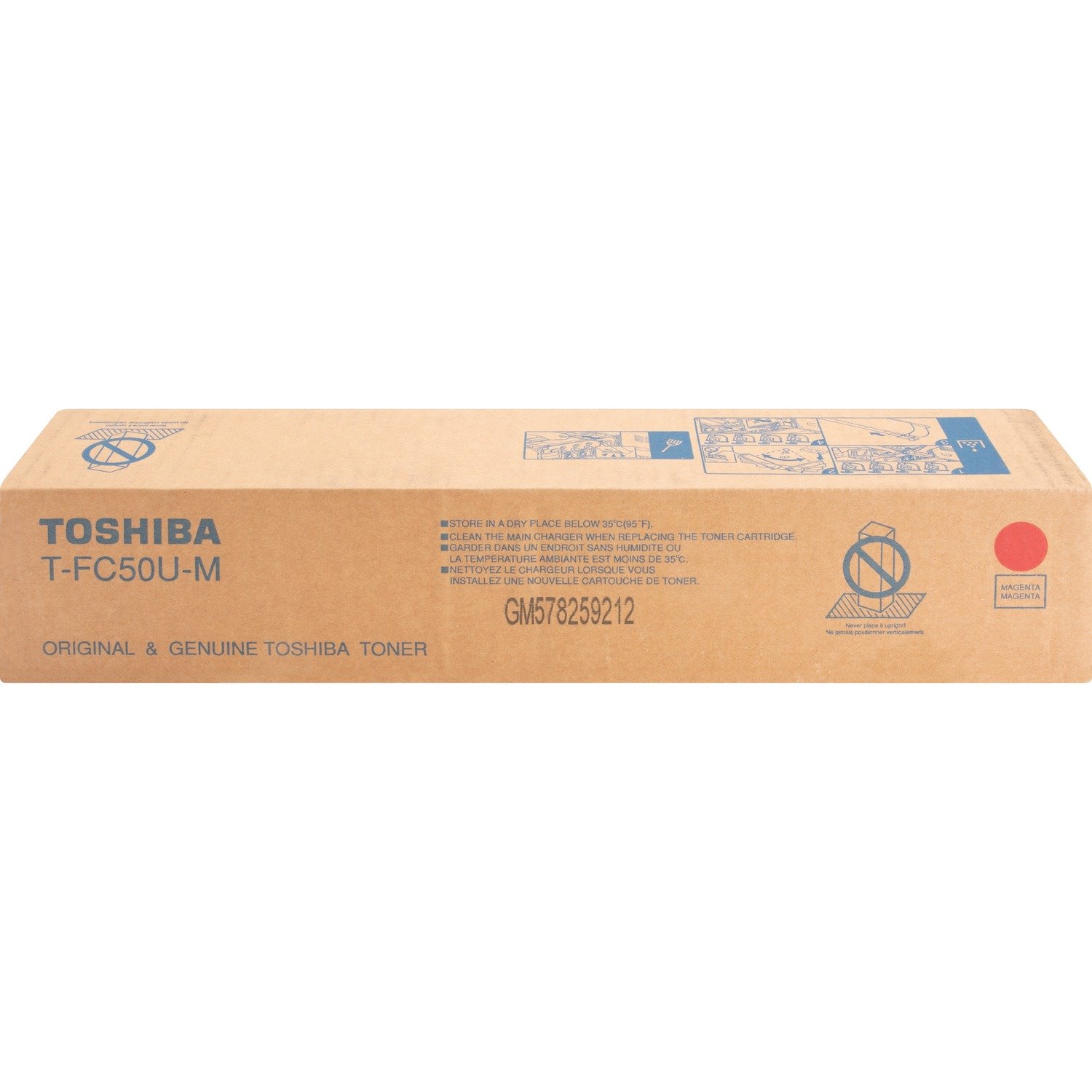 Toshiba Original Standard Yield Laser Toner Cartridge - Magenta - 1 Each