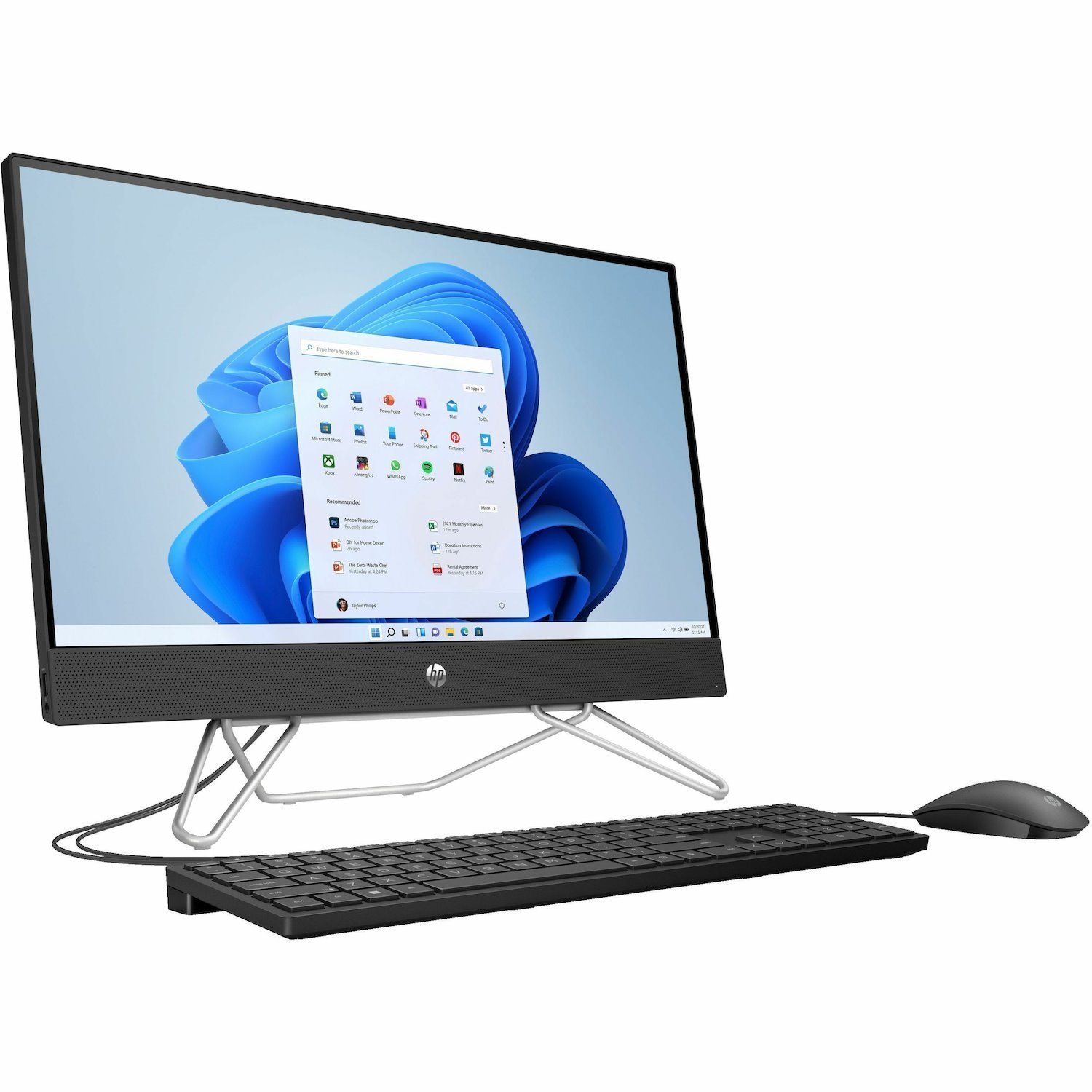 HP 24-cb0000 24-cb0072ds All-in-One Computer - Intel Pentium Silver J5040 - 8 GB - 256 GB SSD - 23.8" Full HD Touchscreen - Desktop - Jet Black - Refurbished