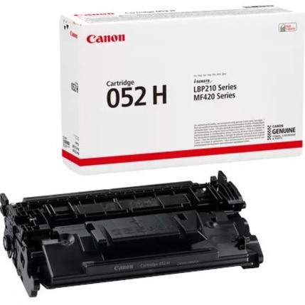 Canon 052H Original High Yield Laser Toner Cartridge - Black Pack