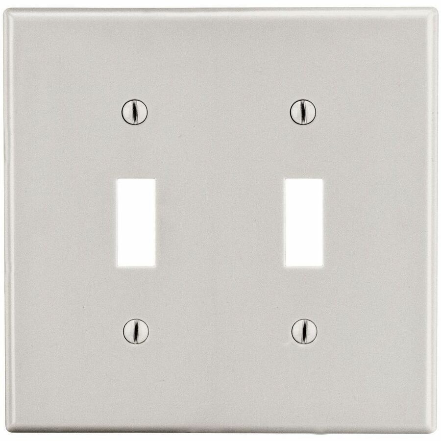Hubbell Wallplate, 2-G, 2) Tog, La