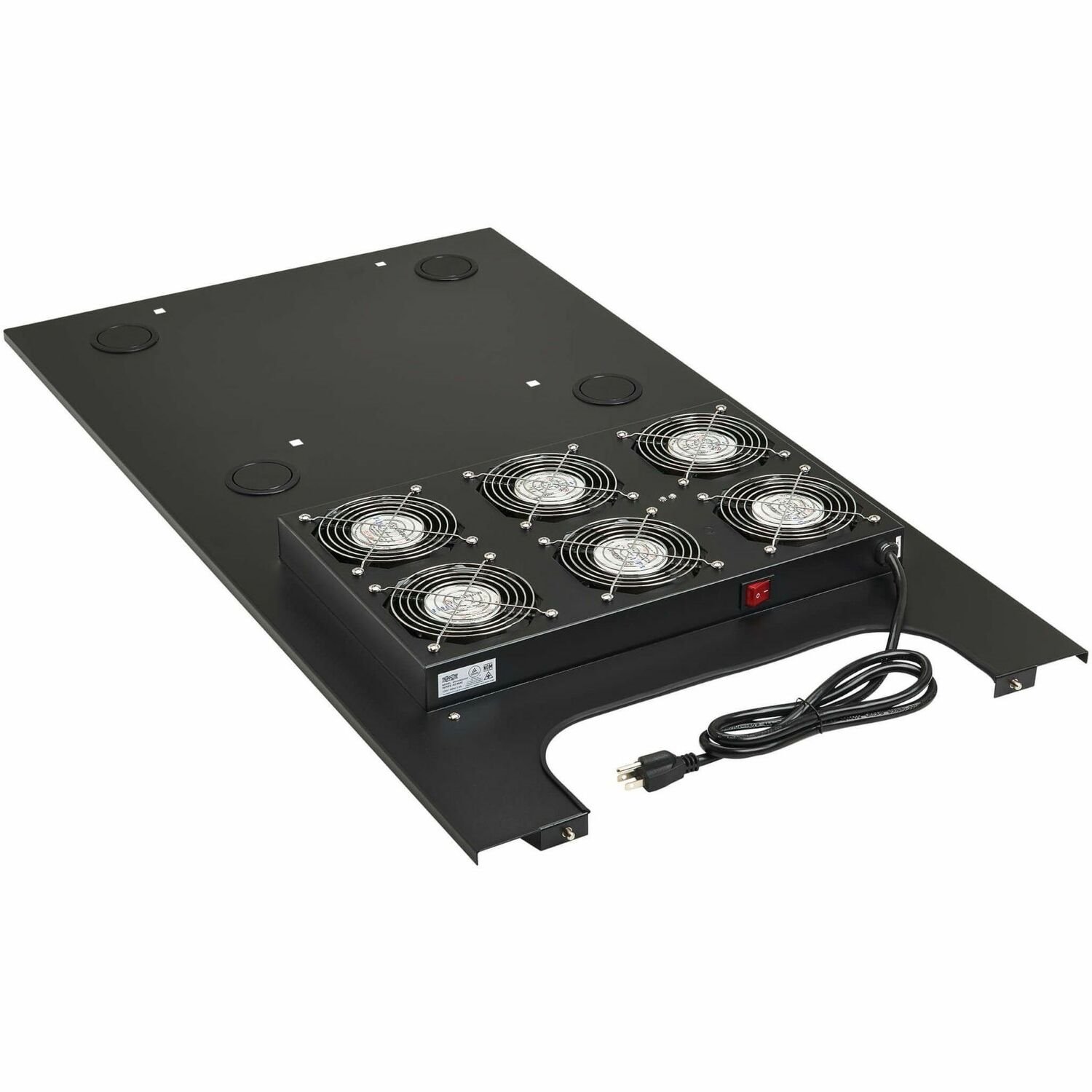 Eaton Tripp Lite Series SmartRack Roof-Mounted Fan Panel for Deep Rack Enclosure Cabinets - 6 120V Fans, 630 CFM, 5-15P Plug