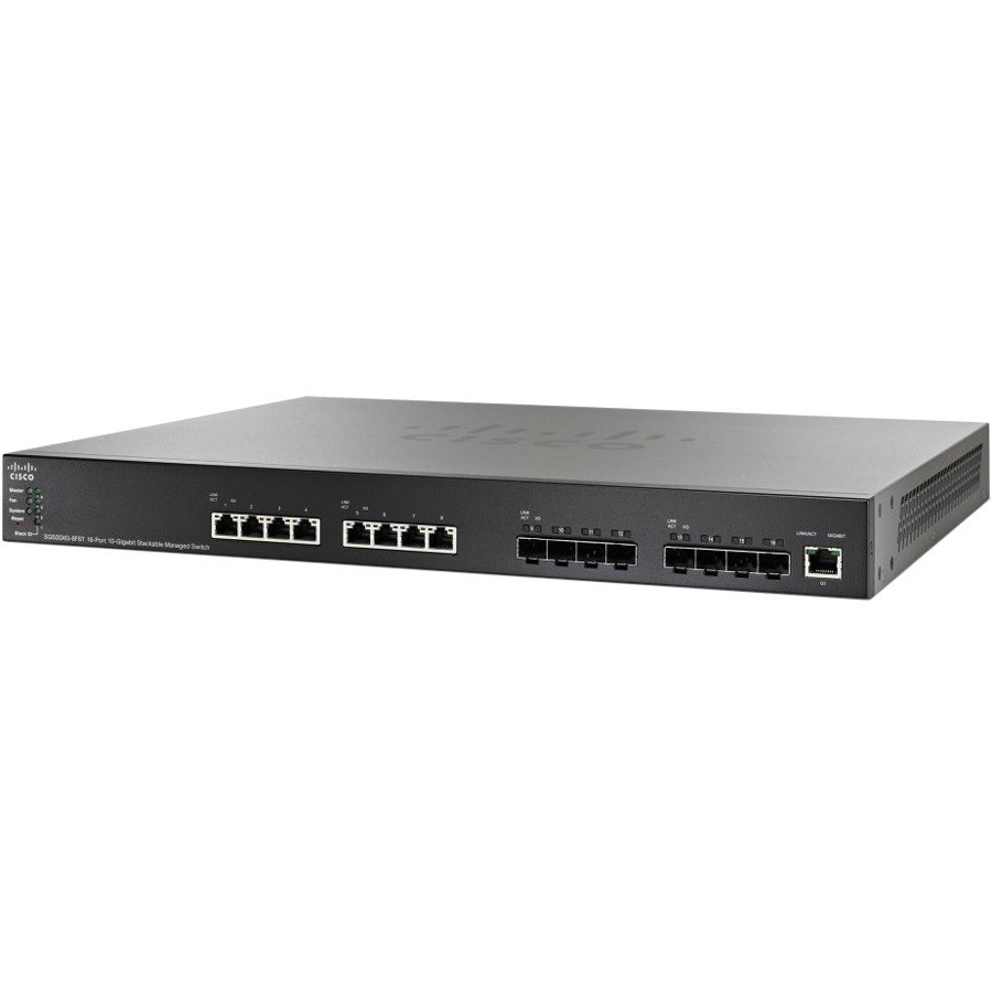 Cisco SG550XG-8F8T 16-Port 10G Stackable Managed Switch