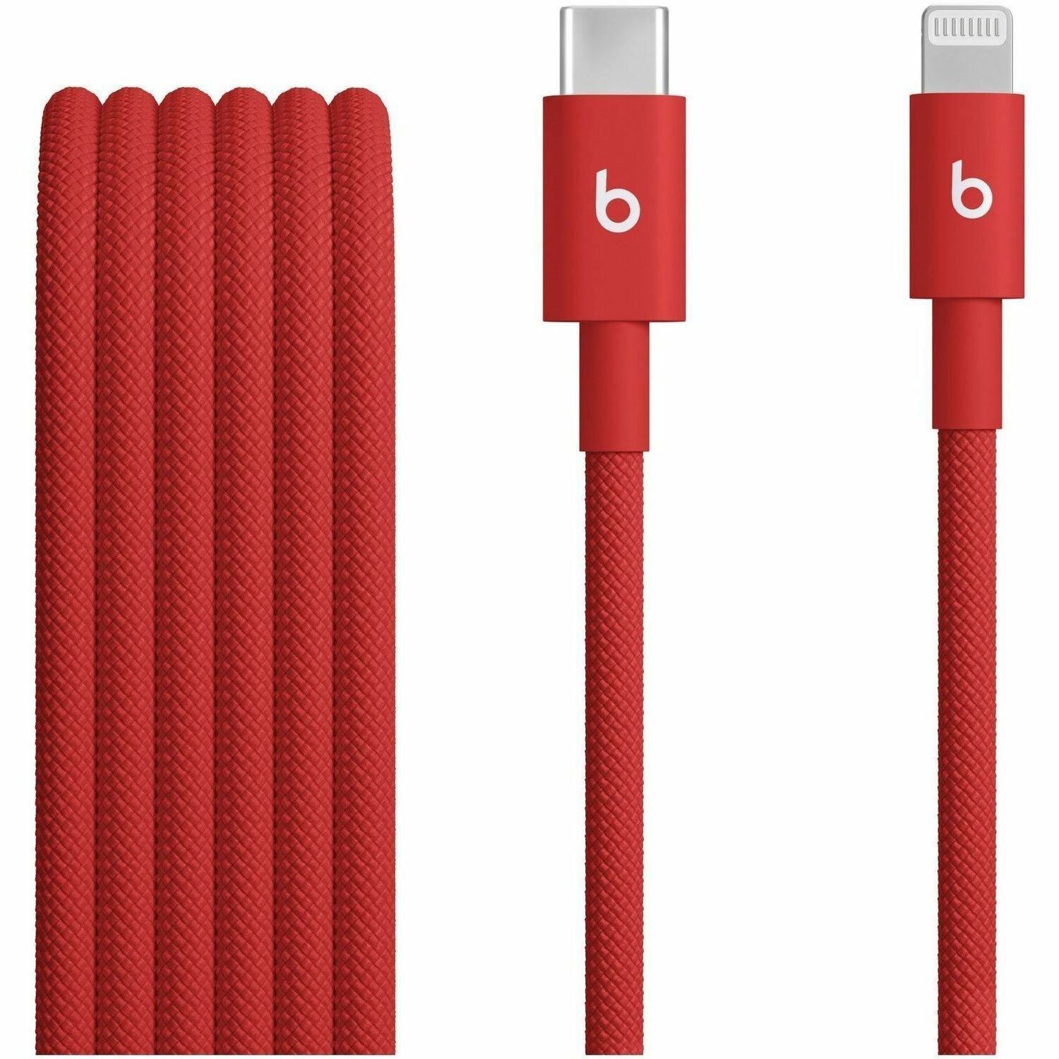 Beats by Dr. Dre USB-C to Lightning Woven Cable (1.5 m / 5 ft.) - Rapid Red