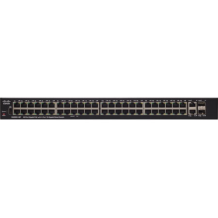 Cisco SG250X-48P Gigabit PoE with 4-Port 10-Gigabit Smart Switch