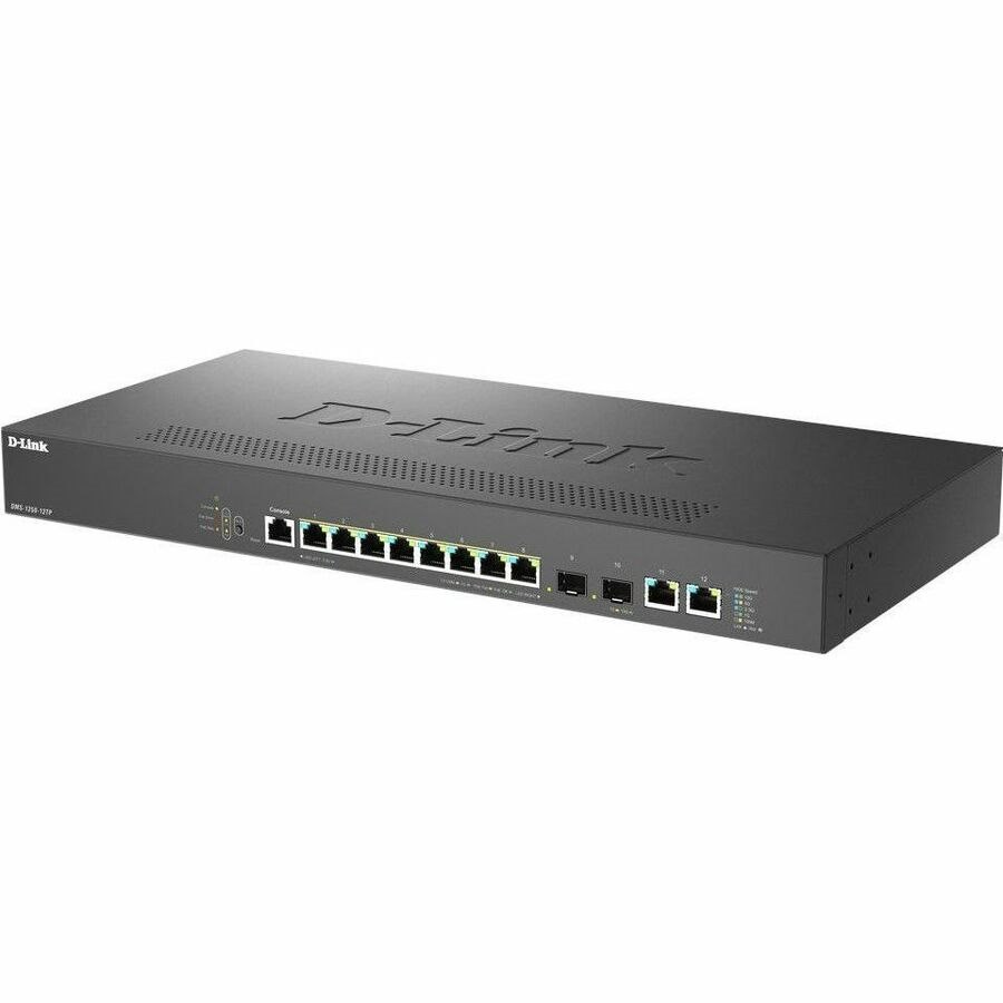 D-Link Smart DMS-1250 DMS-1250-12TP 10 Ports Manageable Ethernet Switch - 2.5 Gigabit Ethernet, 10 Gigabit Ethernet - 2.5GBase-T, 10GBase-T, 10GBase-X