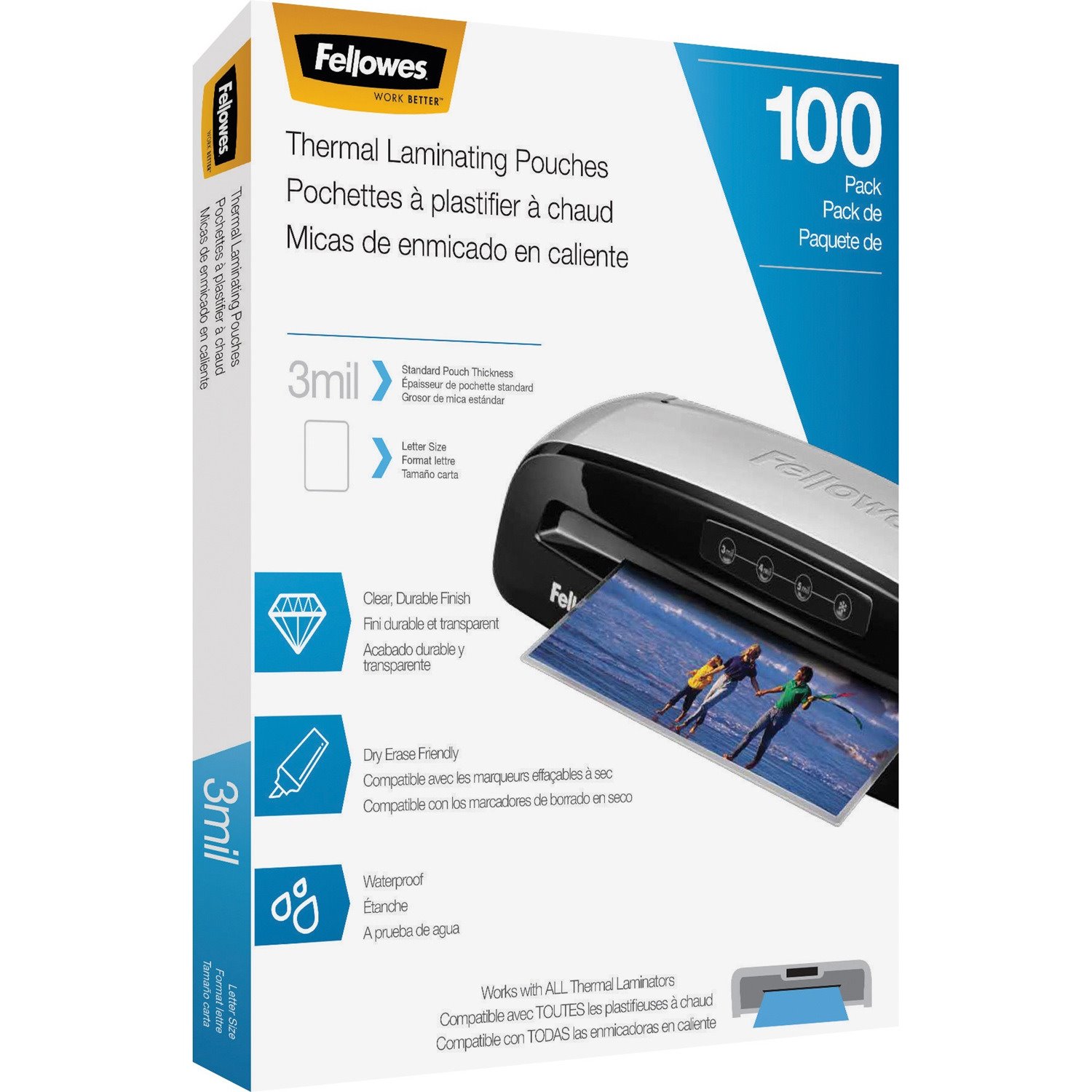 Fellowes Letter-Size Thermal Laminating Pouches