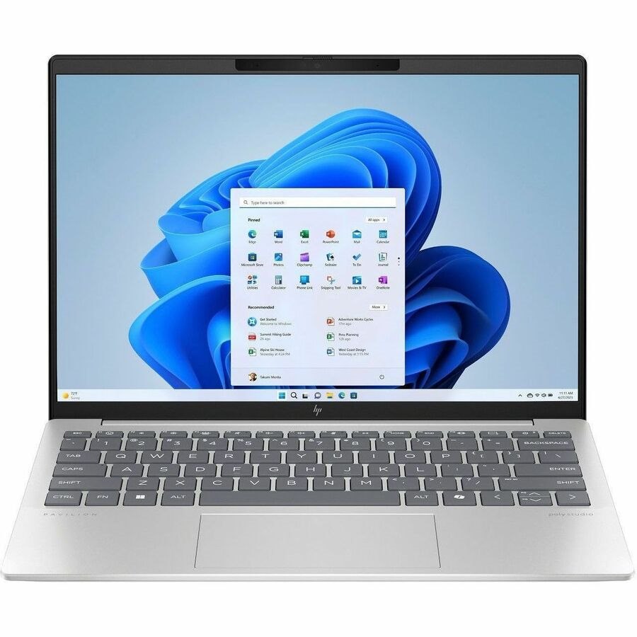 HP Pavilion Aero 13-bg0000 13-bg0000ca 13.3" Notebook - WQXGA - AMD Ryzen 5 8640U - 16 GB - 512 GB SSD - Natural Silver