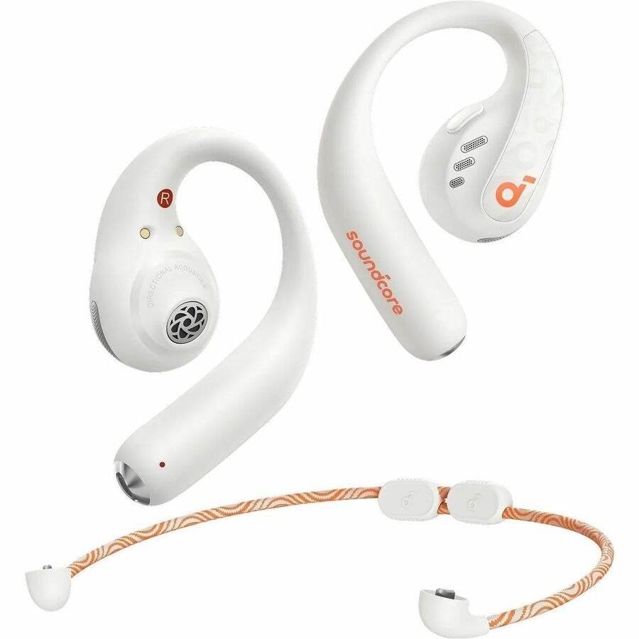 soundcore AeroFit Pro True Wireless Over-the-ear, Earbud, Open-ear Stereo Earset - Calm White