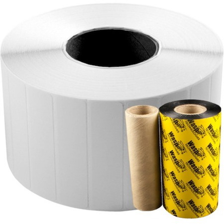 Wasp 4.0" x 6.0" TT labels, 4 rolls, 450 per roll, 5" OD