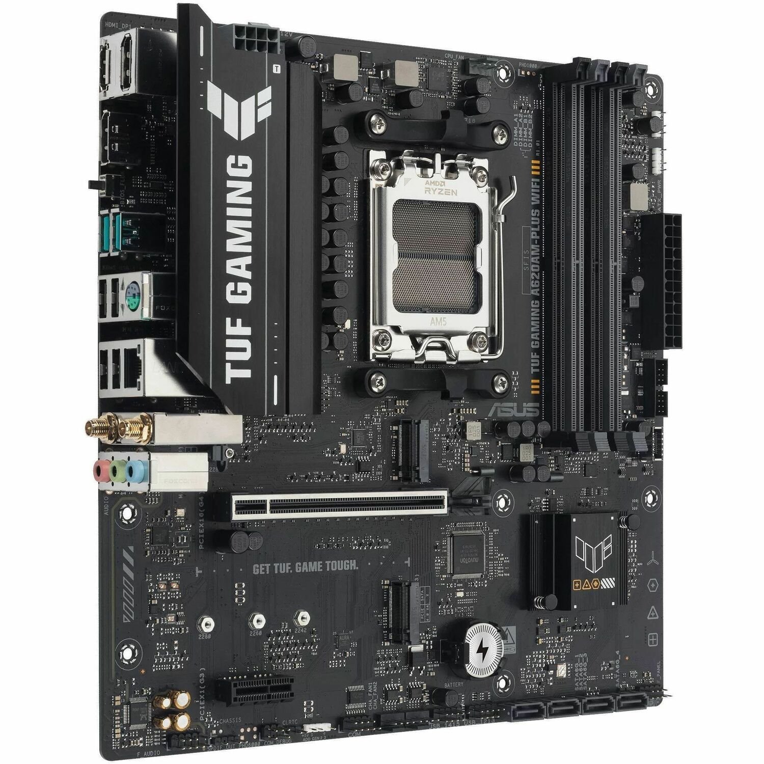TUF A620AM-PLUS WIFI Gaming Desktop Motherboard - AMD A620A Chipset - Socket AM5 - Micro ATX