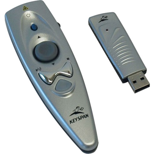 Tripp Lite by Eaton Keyspan by Tripp Lite Presentation Wireless Remote Control, Silver, 60-ft. Range