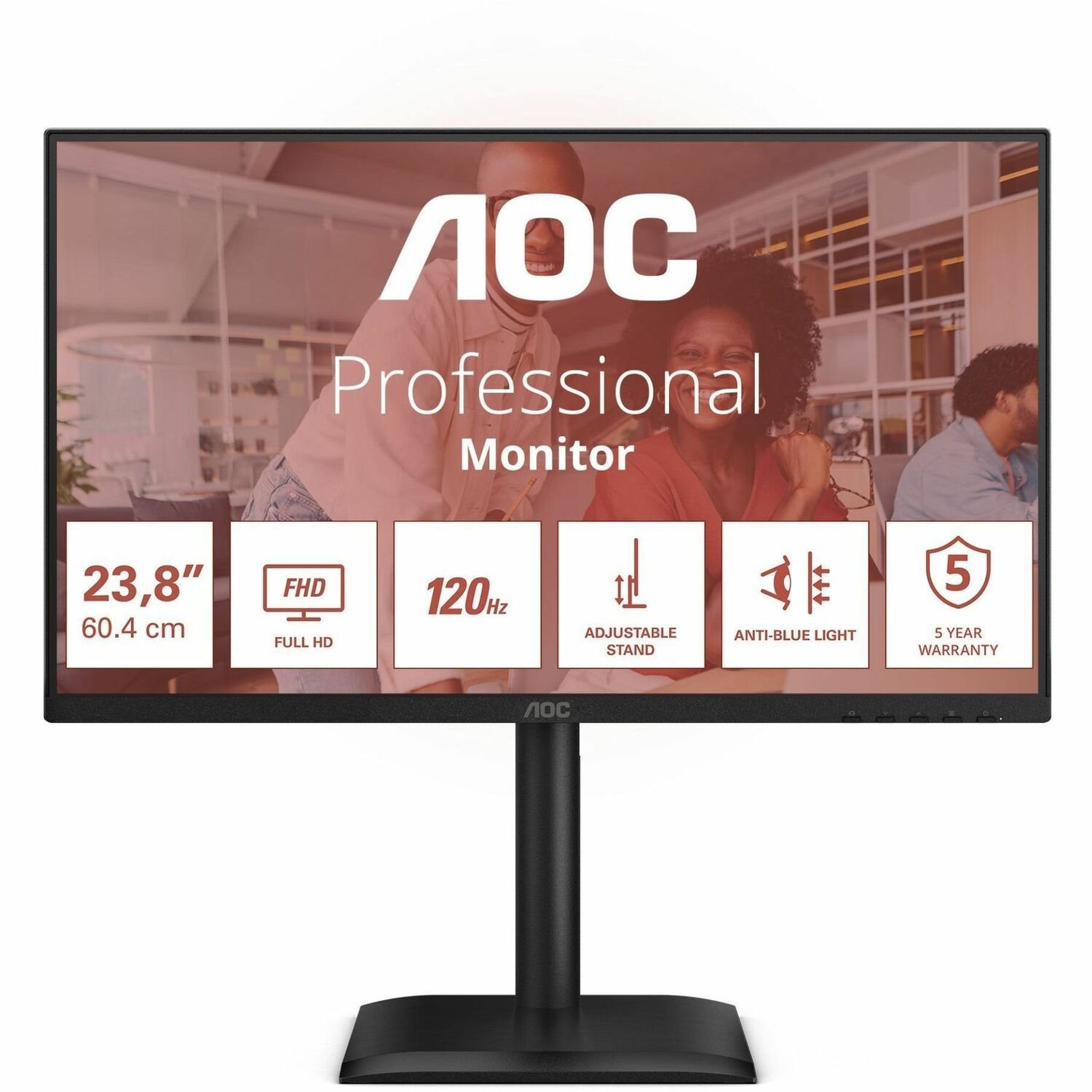 AOC 24E4CV 24" Class Full HD LCD Monitor - 16:9