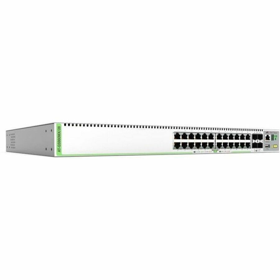 Allied Telesis CentreCOM At-Gs980mx/28 - Switch - L3 - Managed - 24 X 10/100/1000 + 4 X 10 Gigabit SFP+ (Uplink) - Rack-Mountable