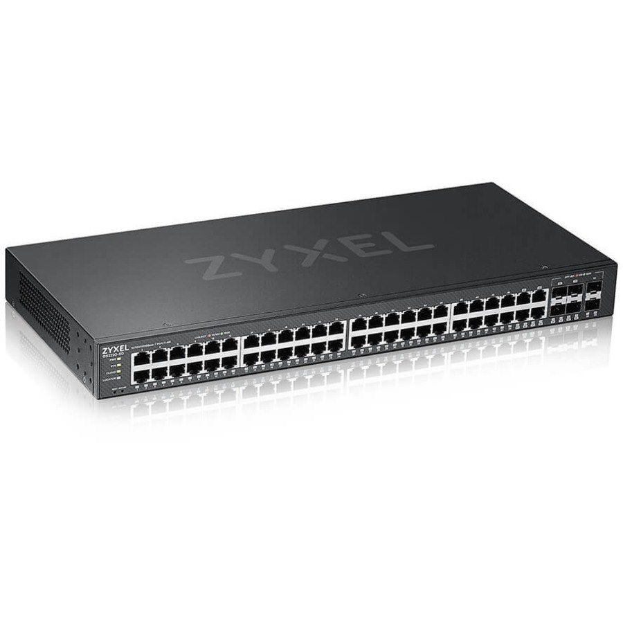 ZYXEL GS2220 GS2220-50HP 48 Ports Manageable Ethernet Switch - Gigabit Ethernet - 10/100/1000Base-T, 1000Base-X