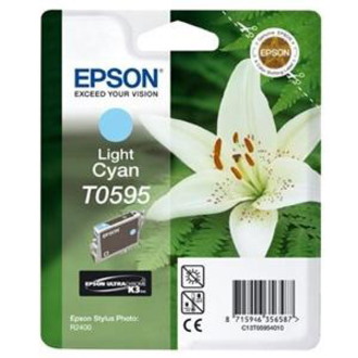Epson UltraChrome T0595 Original Inkjet Ink Cartridge - Light Cyan - 1 Pack