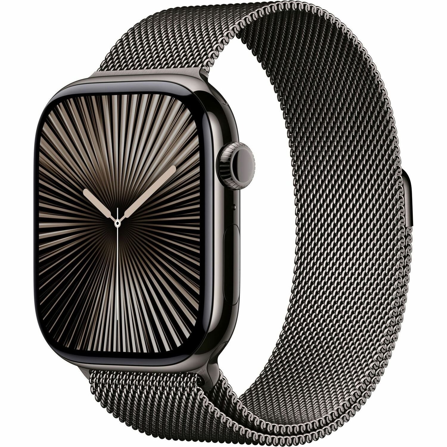 Apple Watch Series 10 Smart Watch - 42 mm Case Height - 36 mm Case Width - Slate Case Color - Slate Band Color - Titanium Case Material - Wireless LAN - LTE, UMTS