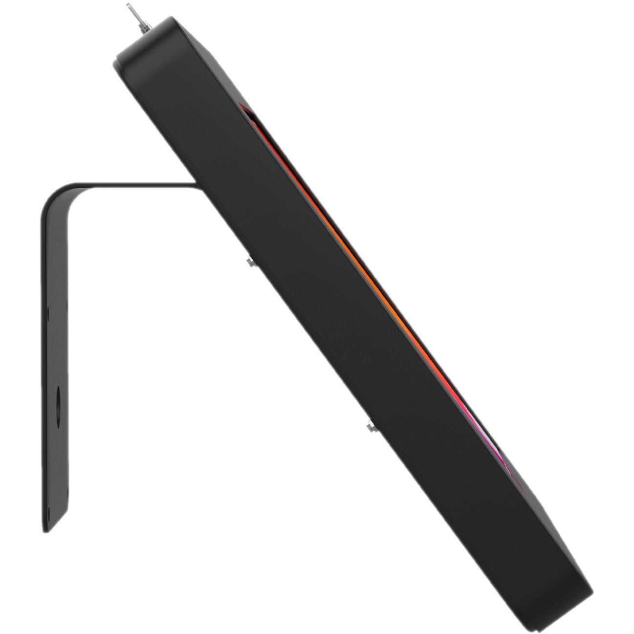 CTA Digital VESA Compatible Curved Stand & Wall Mount with Universal Security Enclosure (Black)
