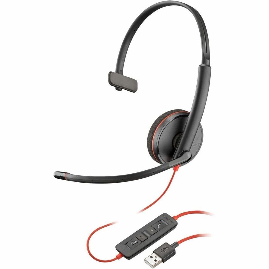 Poly Blackwire 3210 Monaural USB-A Headset