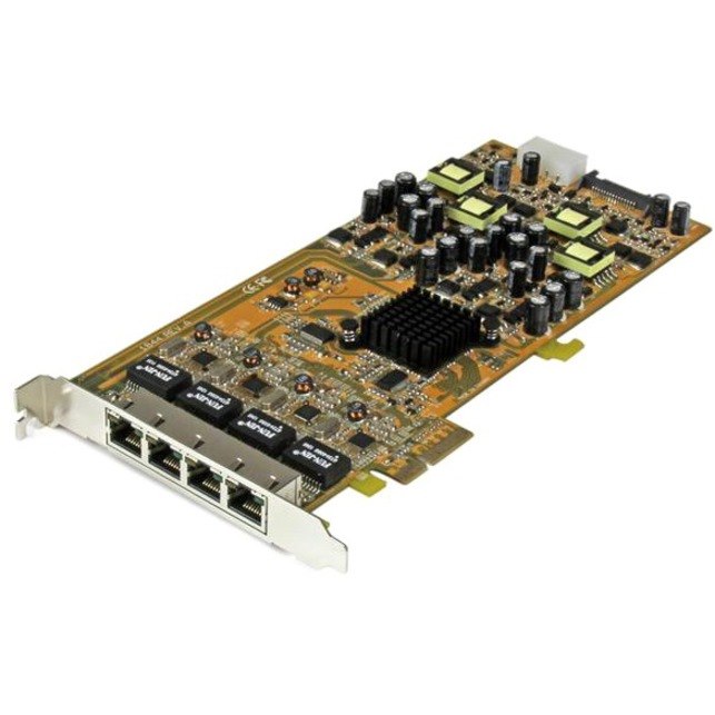 StarTech.com 4 Port Gigabit Power over Ethernet PCIe Network Card - PSE / PoE PCI Express NIC