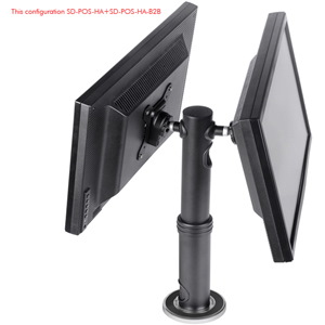 Atdec SD-POS-HA-B2B Mounting Adapter for Flat Panel Display - Black