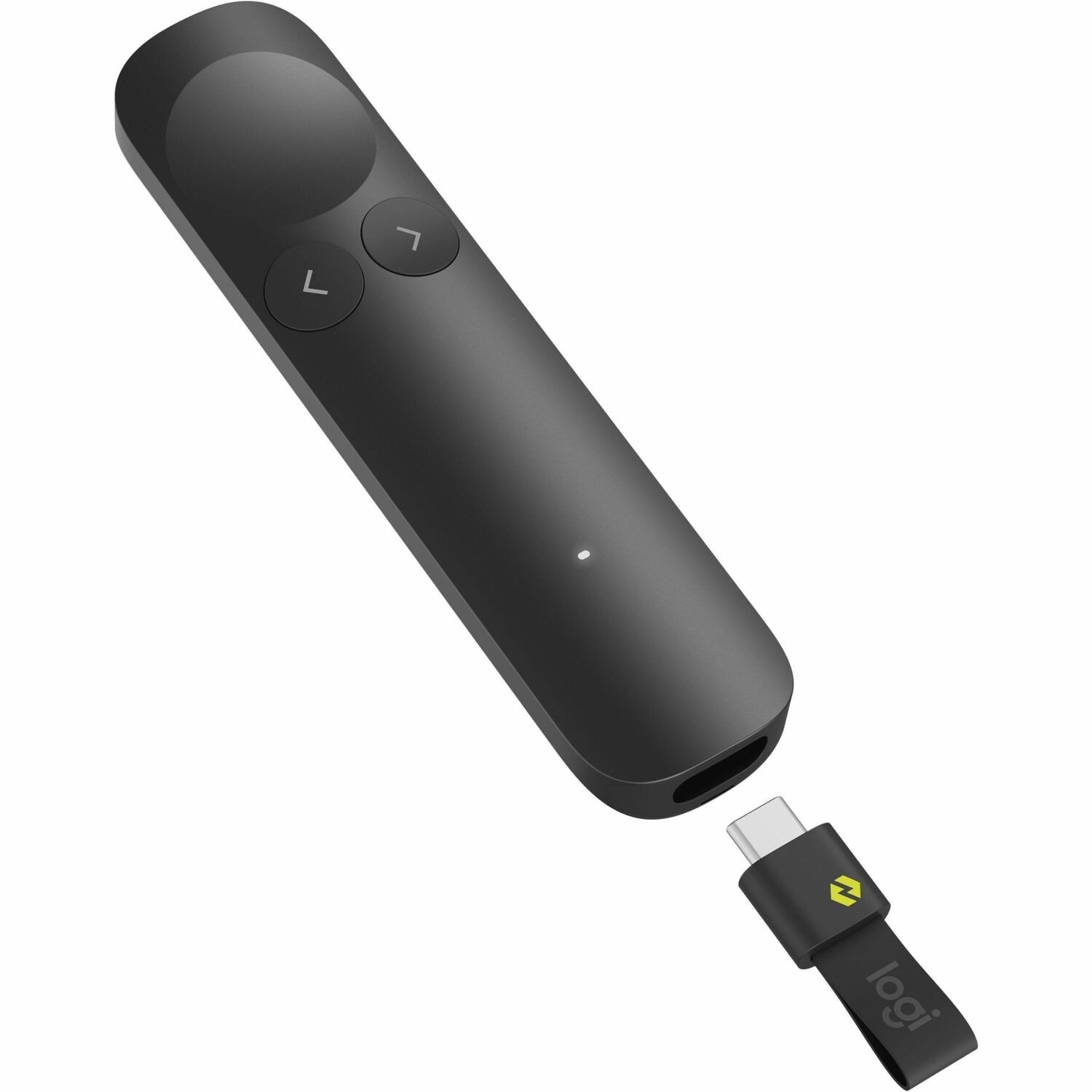 Logitech Spotlight 2 Presentation Pointer - Bluetooth/Radio Frequency - USB Type C - Laser - Graphite