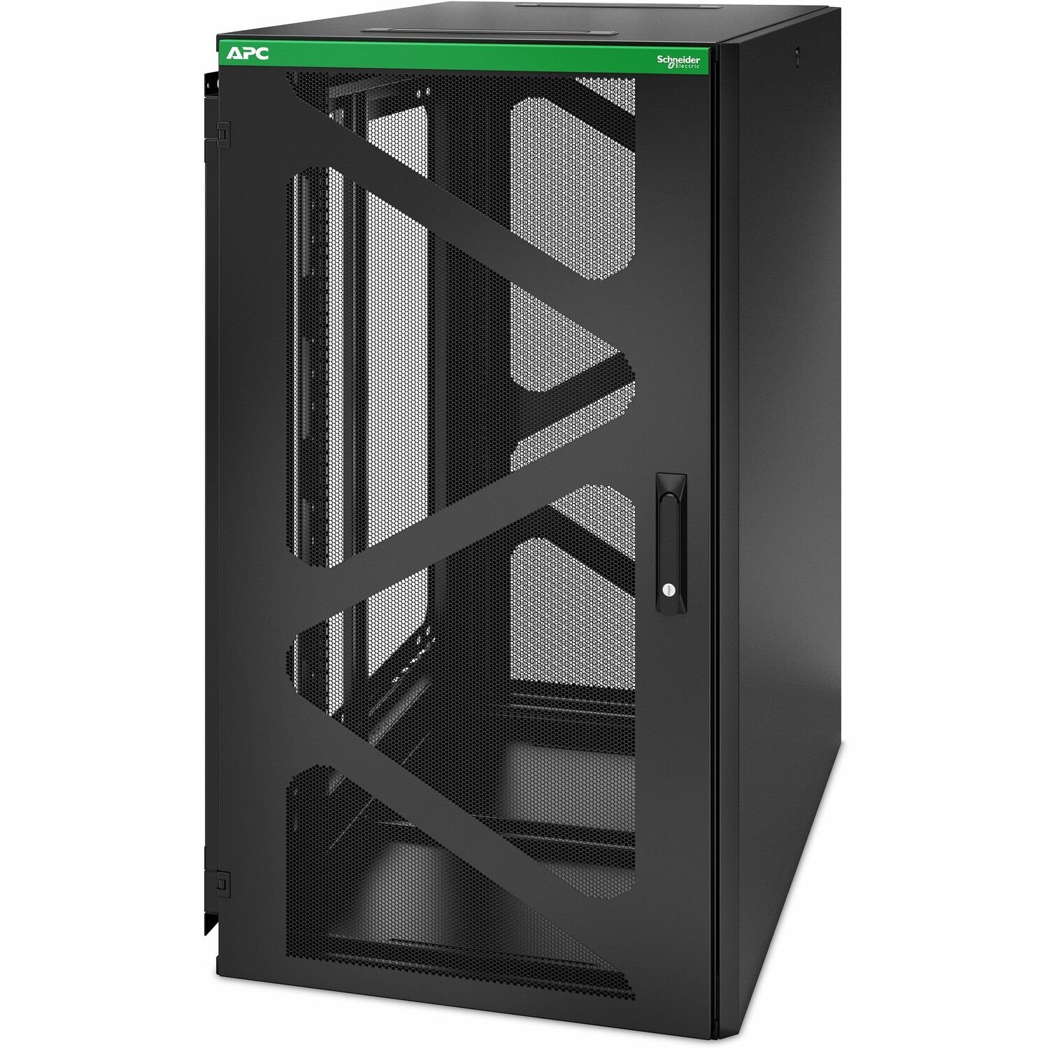APC by Schneider Electric NetShelter 24U Muurbevestiging mogelijk Omsloten behuizing Schappenkast voor UPS, IT-apparatuur - 482,60 mm Rack Width x 834,90 mm Rack Depth
