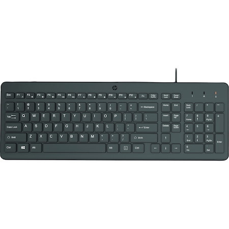HP 150 Keyboard - Cable Connectivity - USB Type A Interface