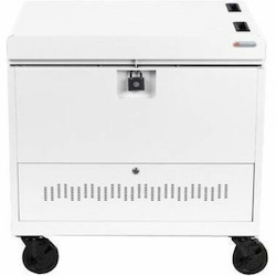 Bretford CUBE Toploader Cart with Caddies Pre-Wired - TVTL30CADUSB