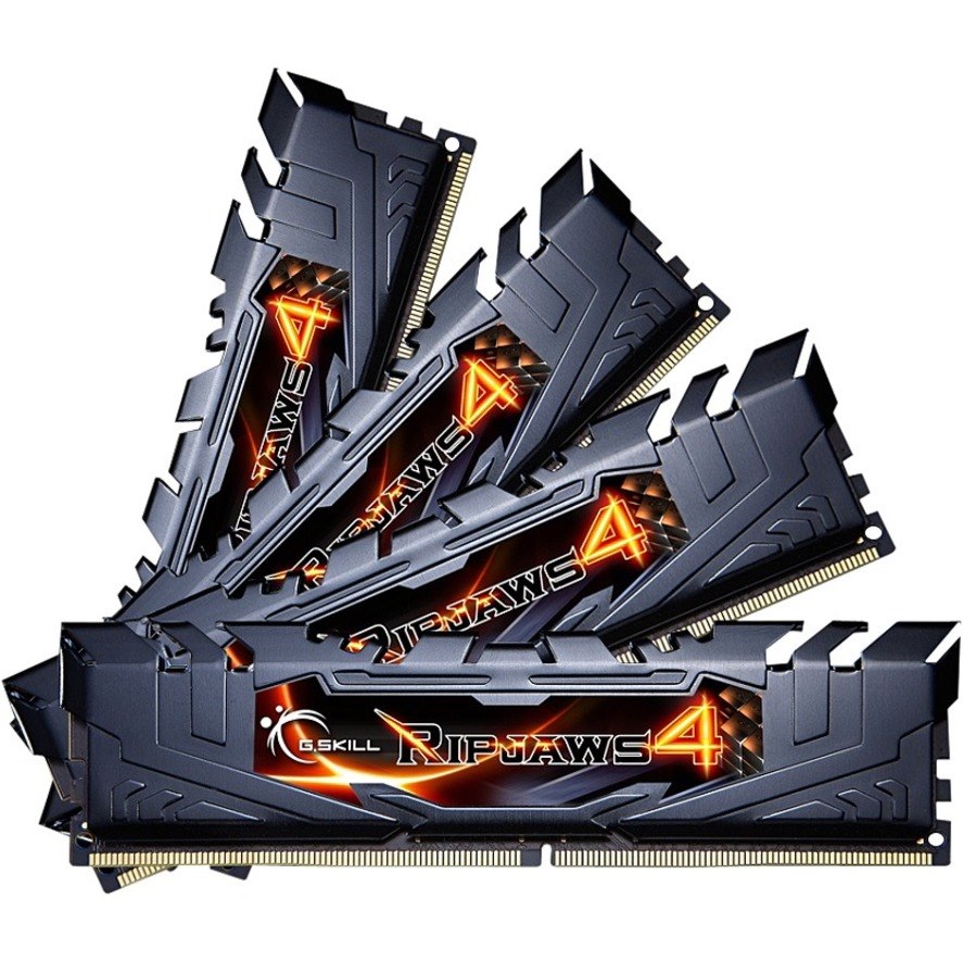 G.SKILL Ripjaws 4 RAM Module - 16 GB (4 x 4GB) - DDR4-2400/PC4-19200 DDR4 SDRAM - 2400 MHz - CL14 - 1.20 V