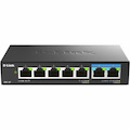 D-Link DMS-107 7 Ports Ethernet Switch - Gigabit Ethernet, 2.5 Gigabit Ethernet - 10/100/1000Base-T, 2.5GBase-T