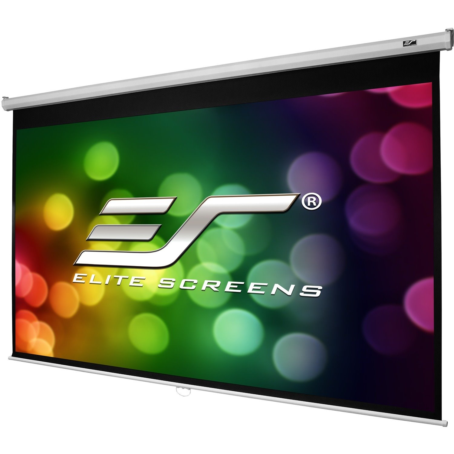 Elite Screens Manual B Series 100" Projection Screen - White